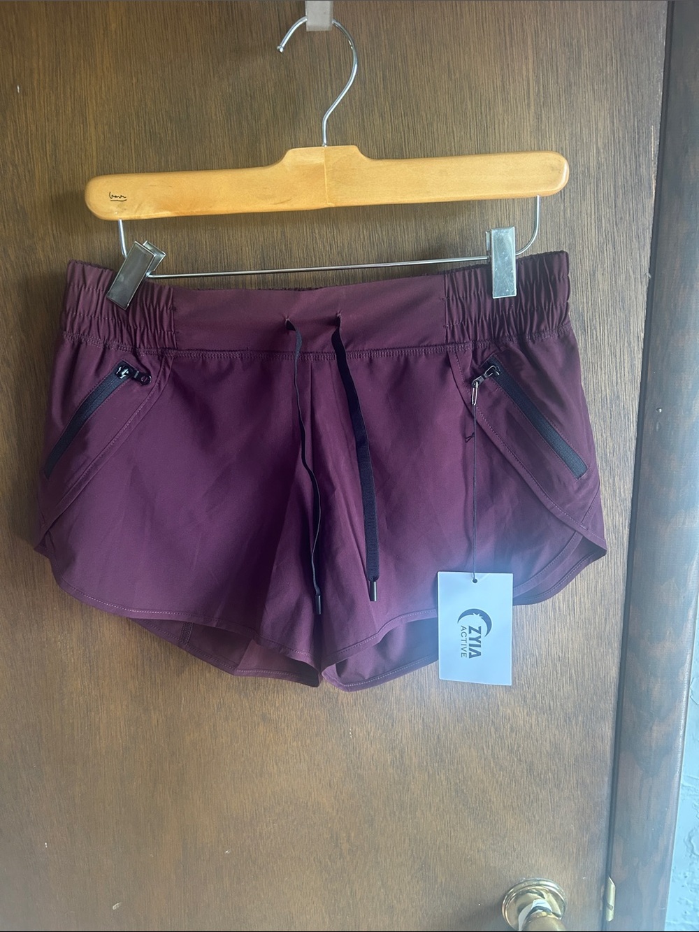 Zina Active Women's Plum Performance Athletic Shorts